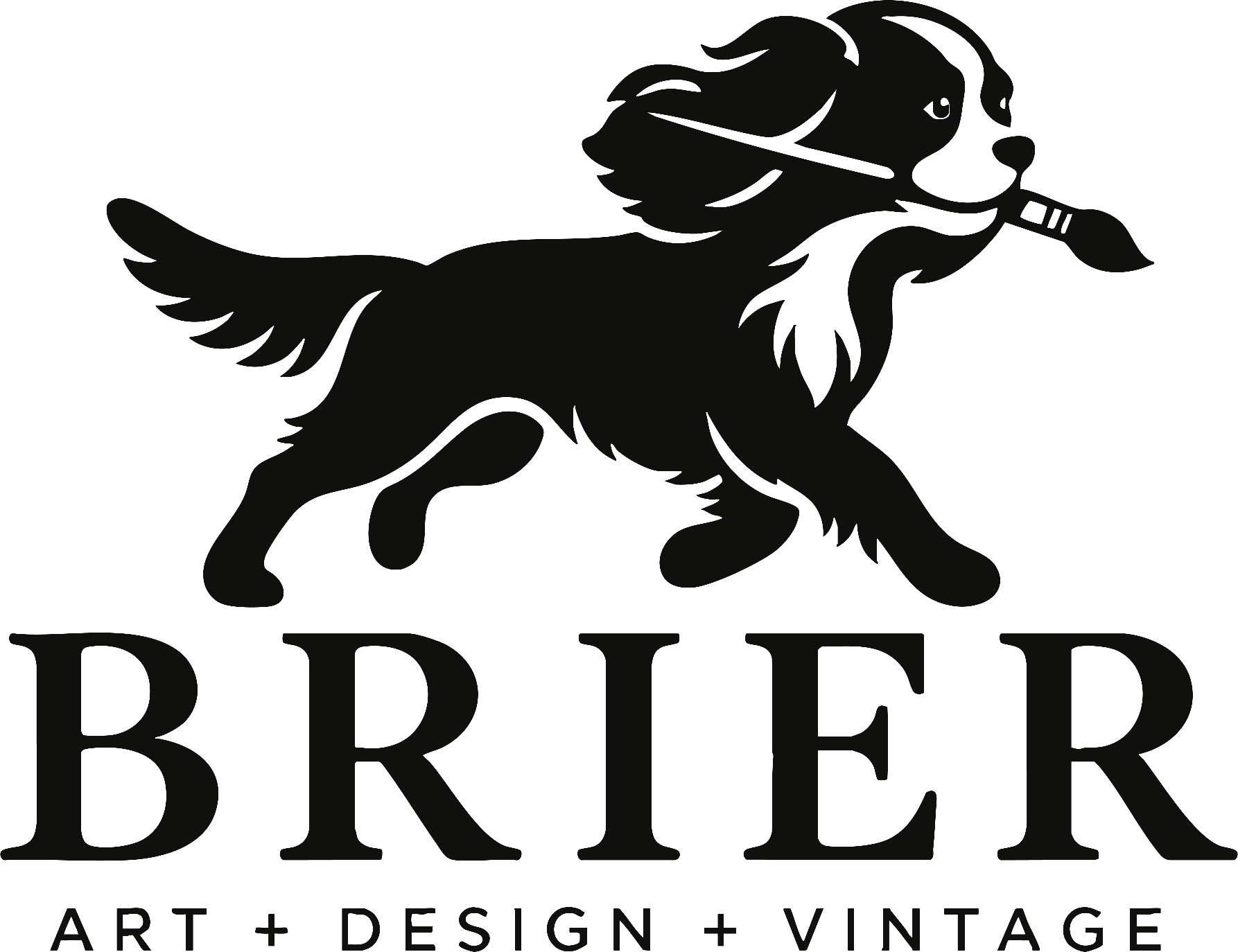BRIER Cavalier and black BRIER wordmark